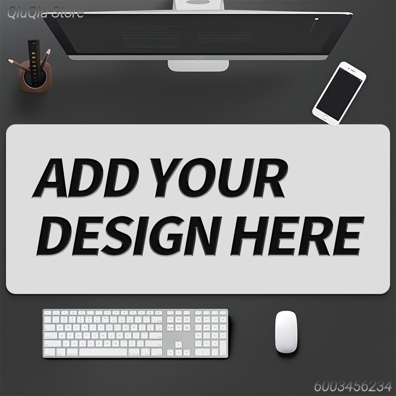 Home Office Desk Ideas - カスタムゲーミングマウスパッド、写真アップロード可能、オフィスや自宅での使用に適した大型デスクマット、誕生日プレゼントに最適