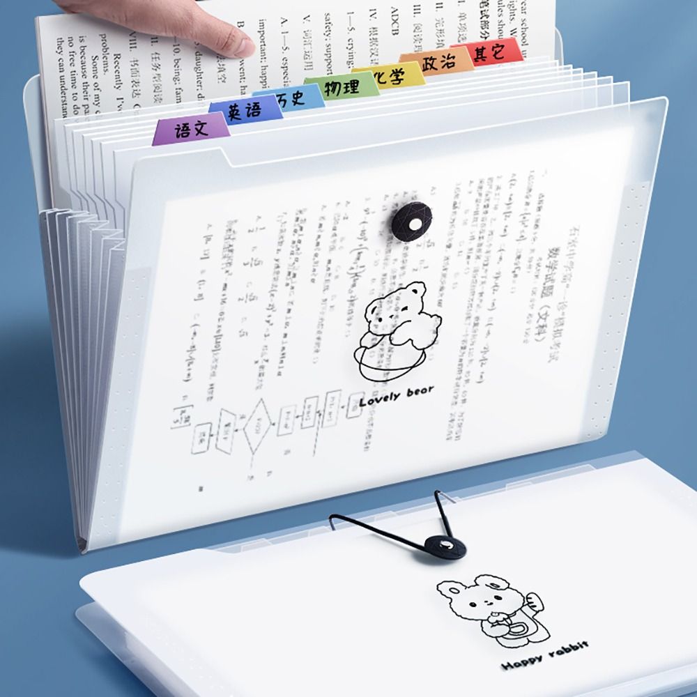 File Cabinet Drawer - 防水ppドキュメントバッグ、a4ファイルフォルダー、大容量、学校およびオフィスオーガナイザー、8ポケット、12ポケット