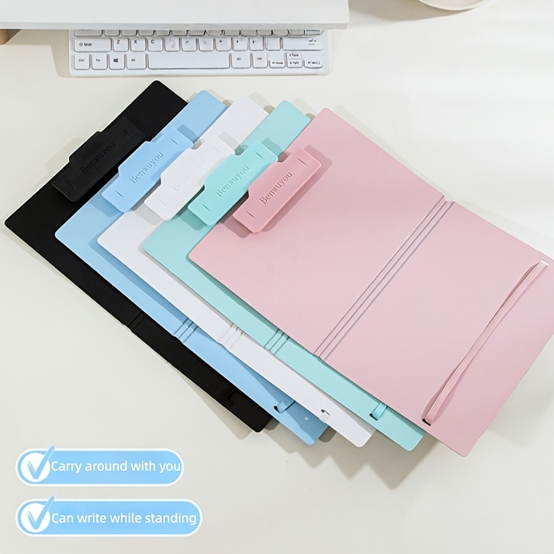 Document Scanner Portable - A5折りたたみフォルダー1個、耐久性のあるPP素材製、収納しやすく持ち運びやすい、オフィスや学校に適しています。