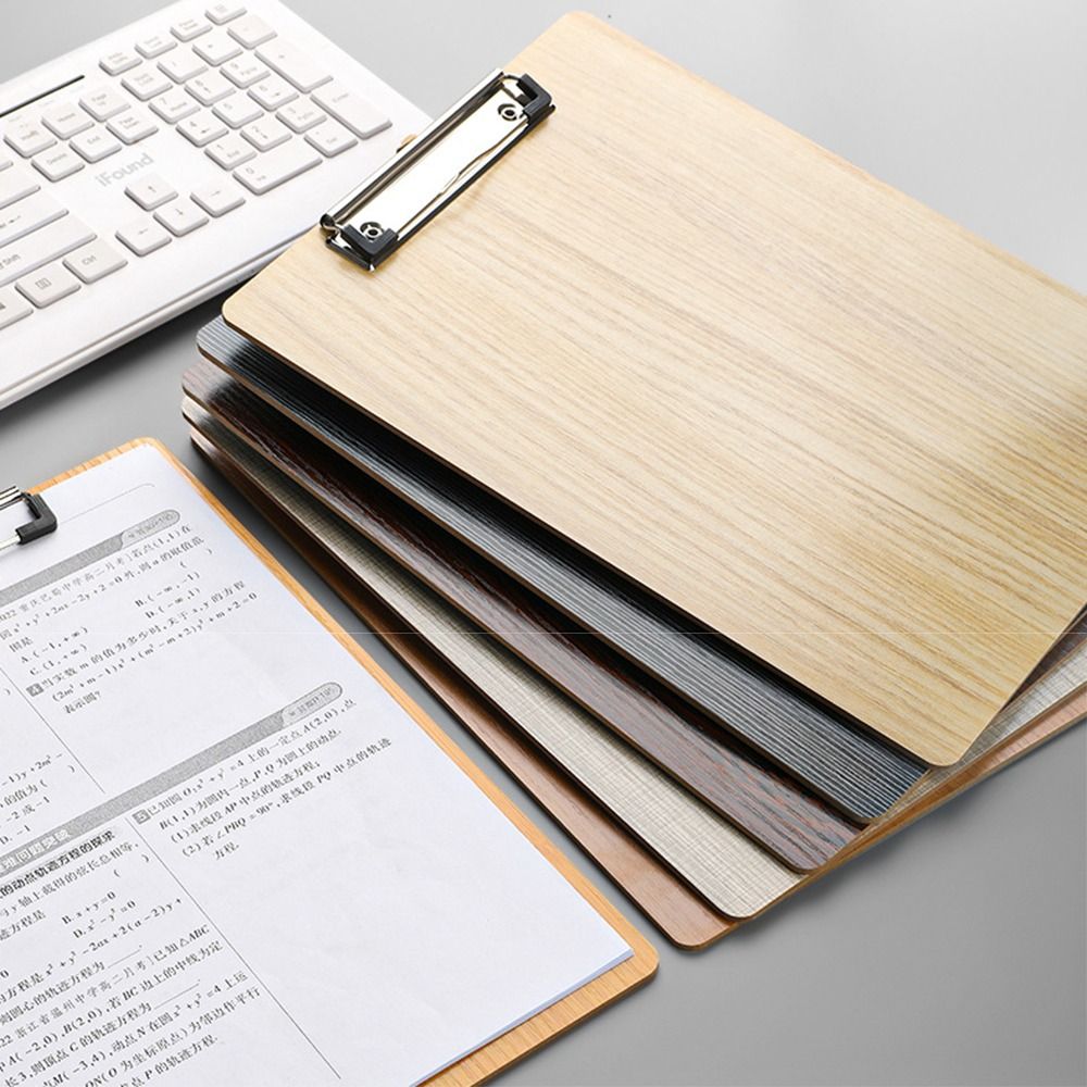 Document Scanner Portable - ポータブル木製 A4 メモフォルダー ハードボード強化ドキュメントホルダー 角丸型防水ライティングクリップボード スケッチボード
