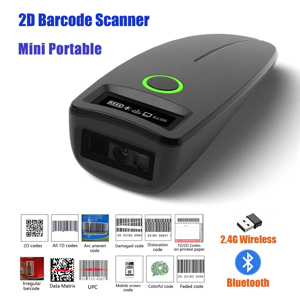 2D バーコード スキャナ W7 ミニワイヤレス Bluet - Document Scanner Portable のレビューと価格