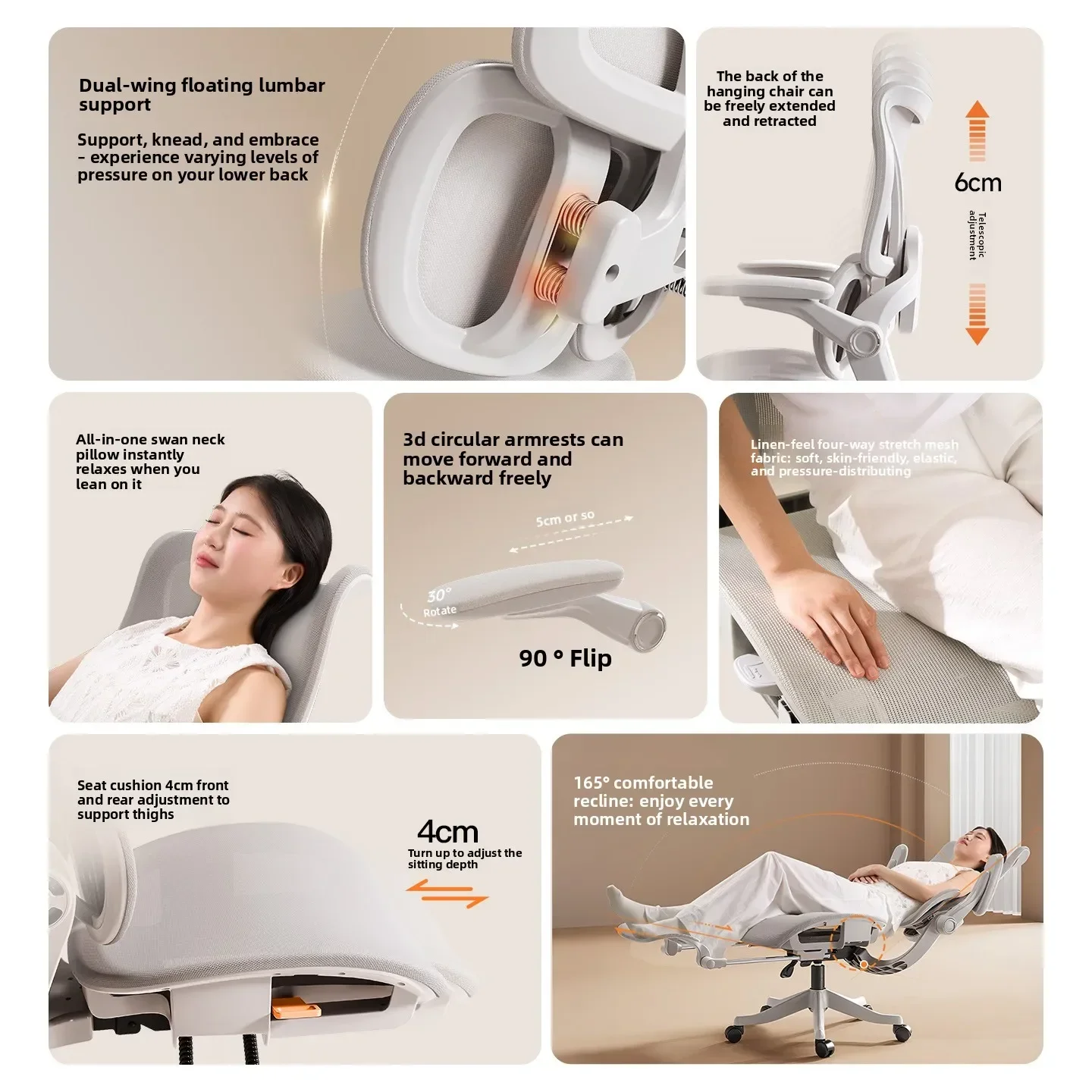 新しい人間工学に基づいたチェア コンピューターチェア オフィ - Home Office Chair のレビューと価格