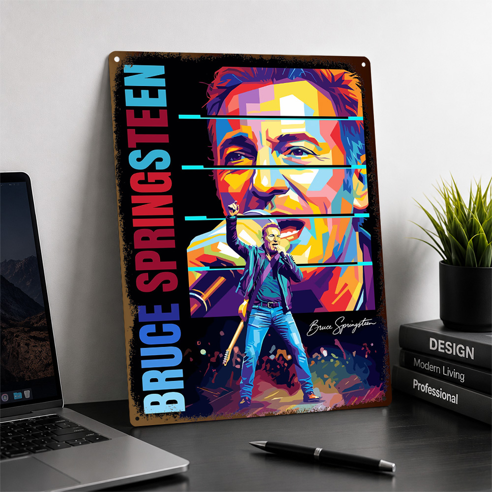 ブルース・スプリングスティーン カラーブロック アルミポスタ - Home Office Alternative のレビューと価格
