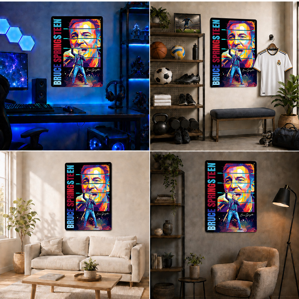 ブルース・スプリングスティーン カラーブロック アルミポスタ - Home Office Alternative のレビューと価格