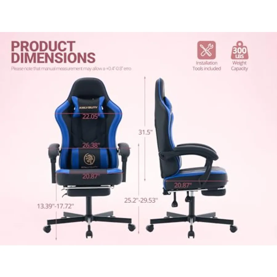 ホームオフィス用ゲーミングチェア、ハイバック人間工学設計、ブ - Home Office Chair のレビューと価格