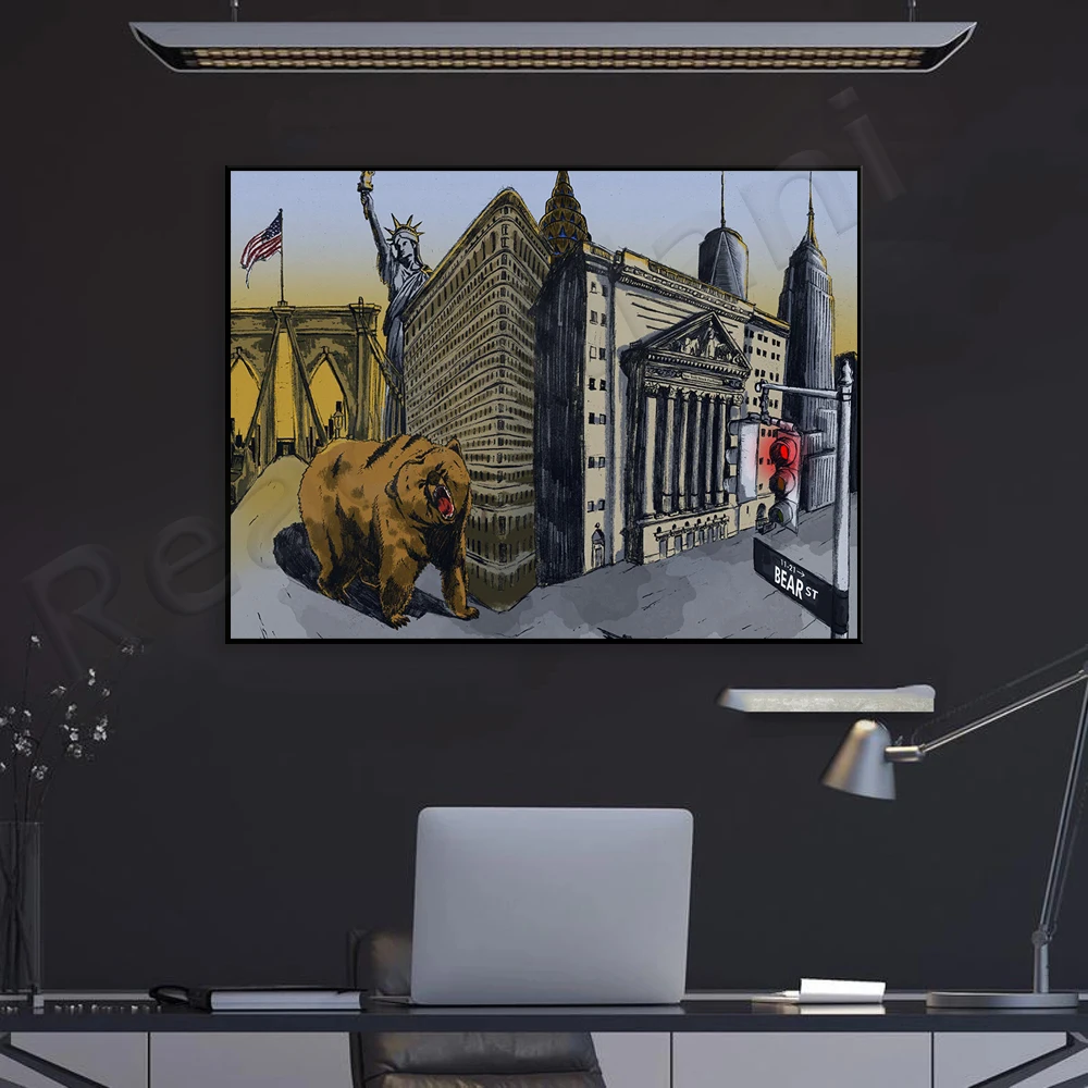 クマのアートワーク |   ニューヨーク |   クマの市場 - Home Office York のレビューと価格