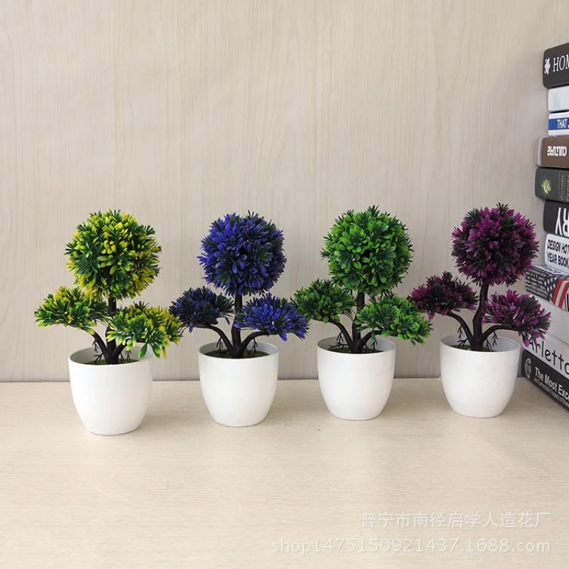 人工小型樹木鉢植え植物、偽物の盆栽、テーブル装飾用植物、家庭 - Home Office Desk Ideas のレビューと価格
