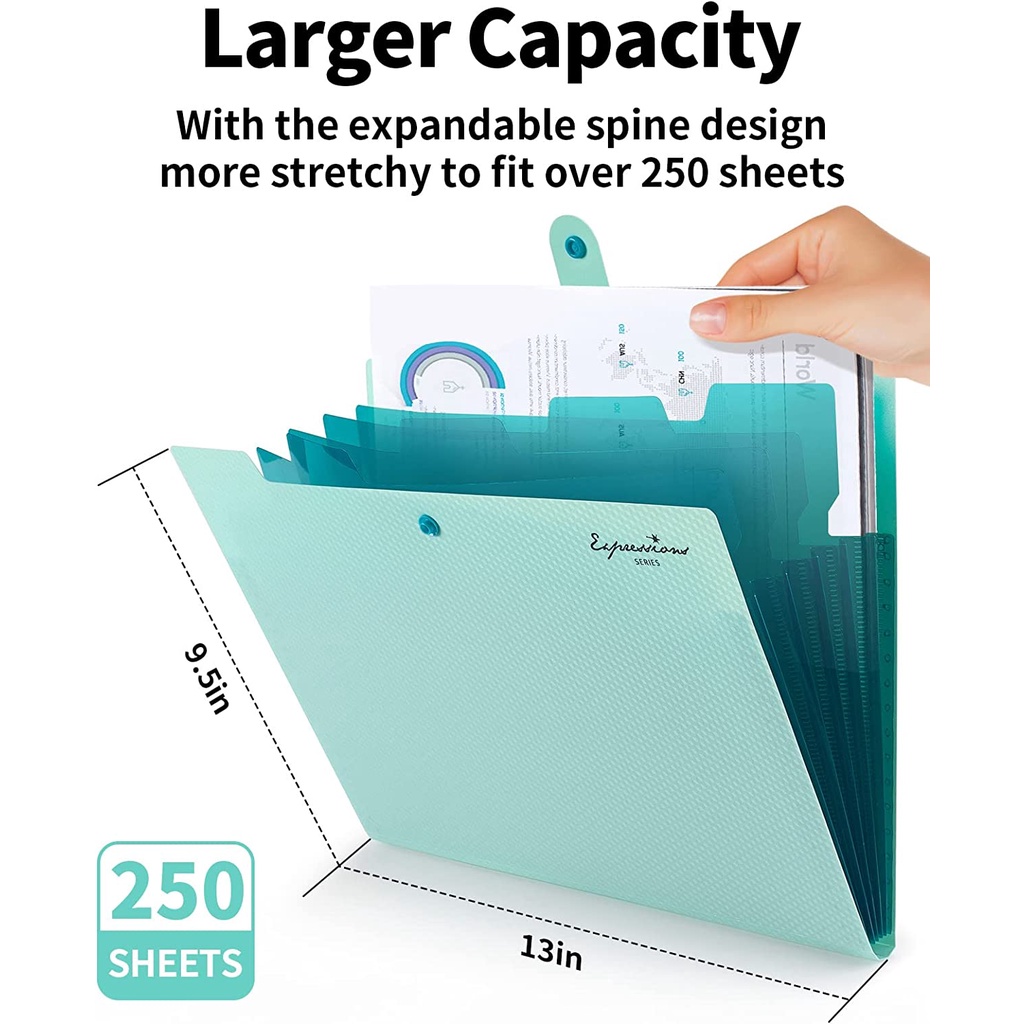 拡張ファイルフォルダー、書類用5ポケットフォルダー、学校事務 - Document Scanner Portable のレビューと価格
