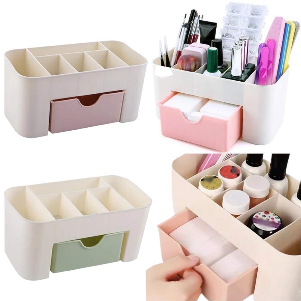 ネイルアートオーガナイザーデスクトップ引き出し化粧品収納ボッ - File Cabinet Drawer のレビューと価格