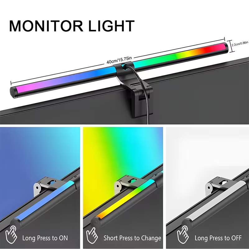 LEDコンピュータースクリーンハンギングライトバーUSBモニ - Home Office Inspiration のレビューと価格