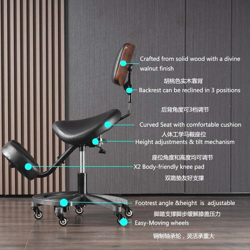 調整可能な人間工学に基づいたひざまずき椅子 姿勢矯正 ホーム - Home Office Chair のレビューと価格