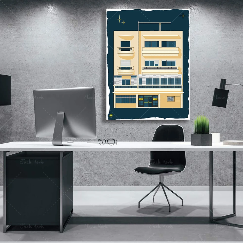 バウハウステルアビブプリント現代印刷可能なプリントインテリア - Home Office York のレビューと価格
