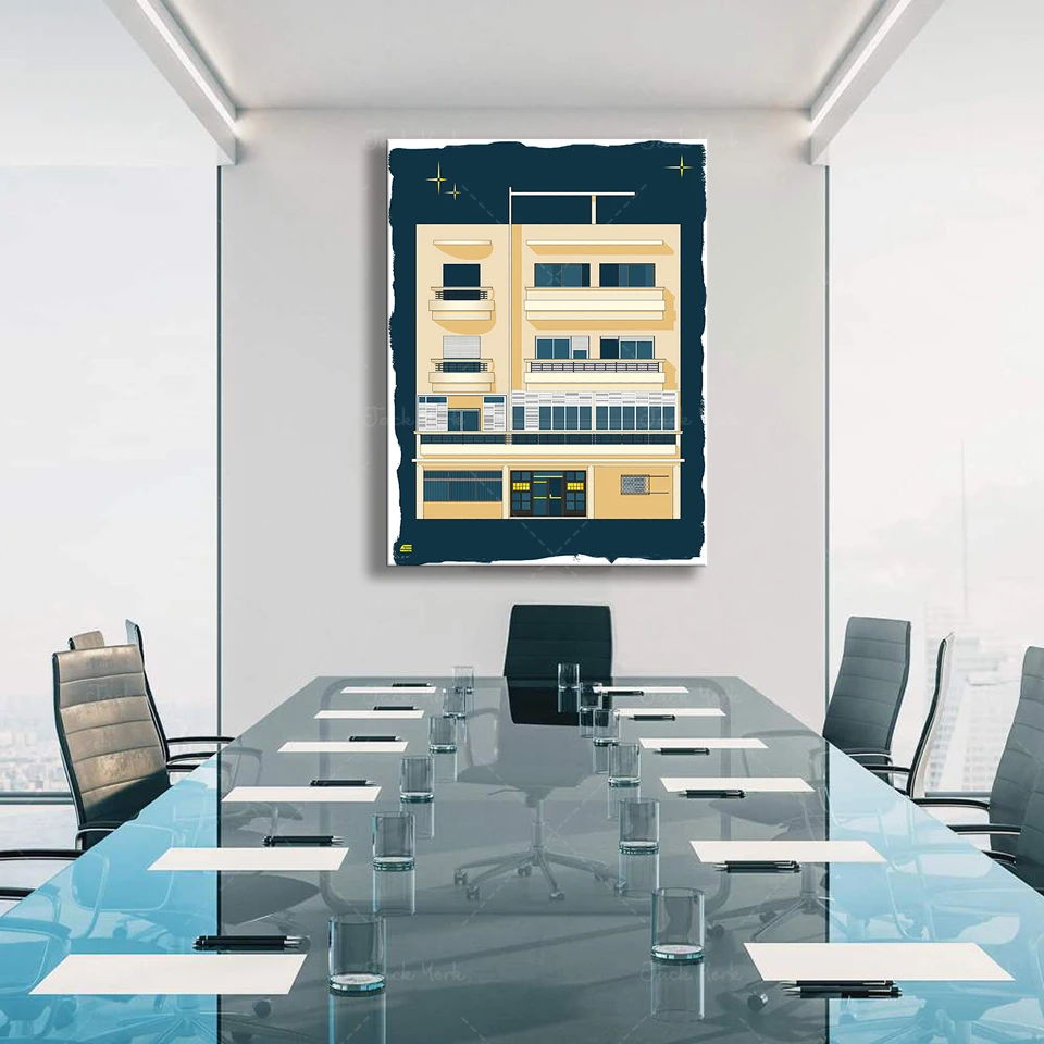 バウハウステルアビブプリント現代印刷可能なプリントインテリア - Home Office York のレビューと価格