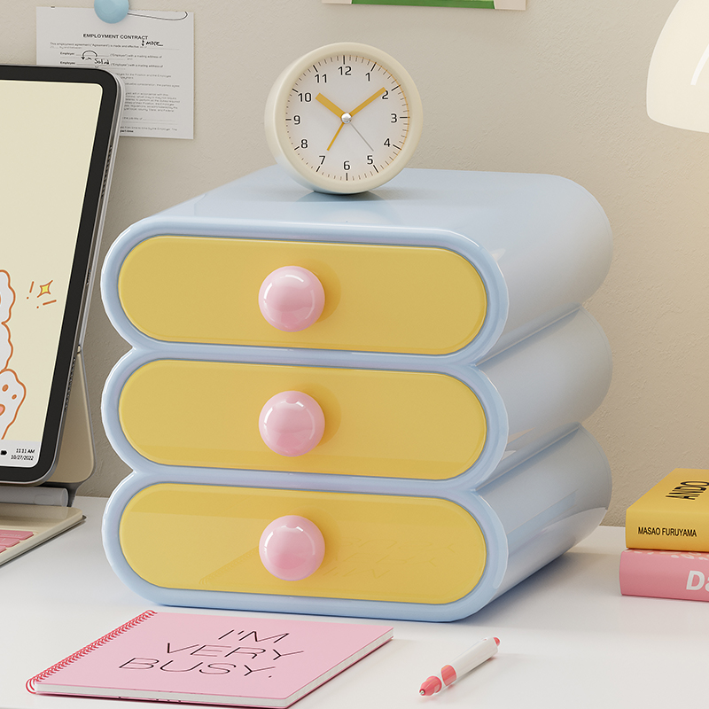 Uforu ドーパミンデスクオーガナイザー、3段引き出し収納 - File Cabinet Drawer のレビューと価格