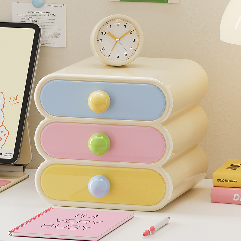Uforu ドーパミンデスクオーガナイザー、3段引き出し収納 - File Cabinet Drawer のレビューと価格