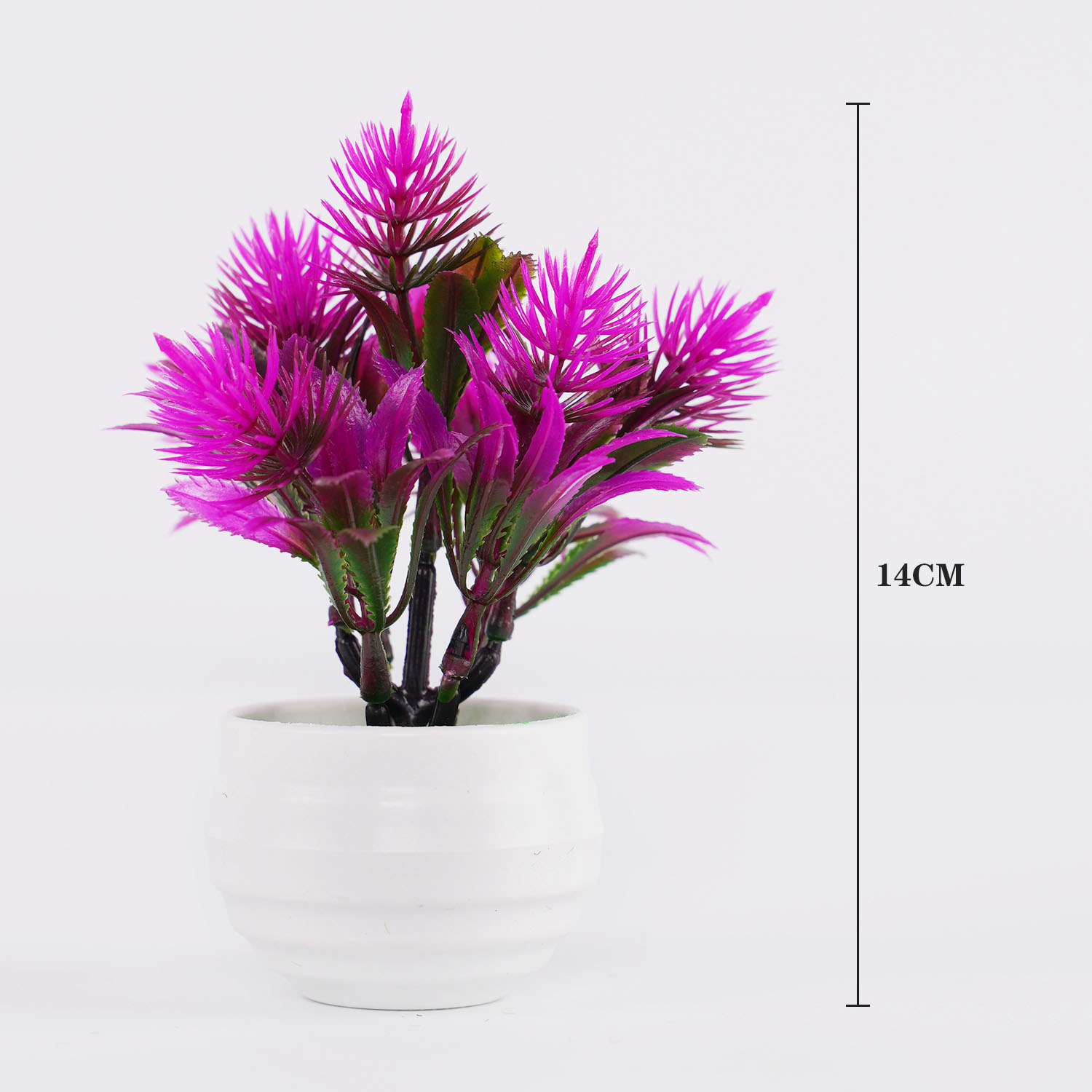 人工植物ミニ盆栽鉢植え、小さな鉢植えの盆栽ポット、偽の花、オ - Home Office Desk Ideas のレビューと価格